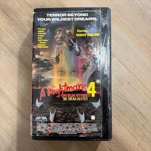 Nightmare On Elm Street 4 VHS The Dream Master 80s Horror Analog Media Macabre